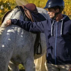 Equithème - Sweat manches longues homme Herve marine