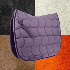 Equithème - Tapis de dressage Satin prune