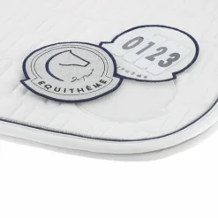 Equithème - Tapis de selle Compet Je t'aime blanc