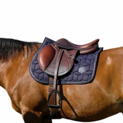 Equithème - Tapis de selle Softhex marine