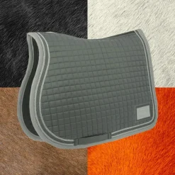 Equithème - Tapis de selle Elegance gris
