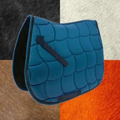 Equithème - Tapis de selle Satin marine