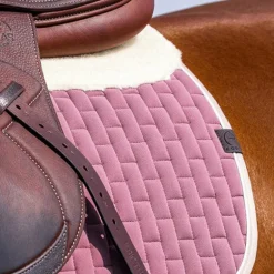 Equithème - Tapis de selle Dinard rose