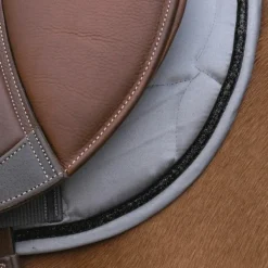 Equithème - Tapis de selle Satin gris