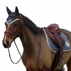 Equithème - Tapis de selle Denim gris