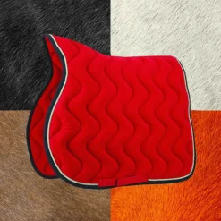 Equithème - Tapis de selle polyfun framboise