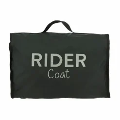 Equithème - Veste de pluie longue Ridercoat noir