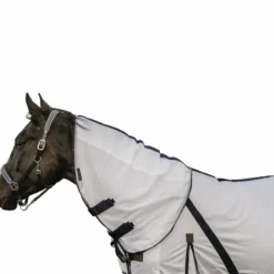 Equithème -Couvre-cou anti-mouches mesh blanc 0g