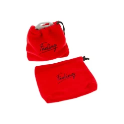 Feeling - Housses d'étriers polaires rouge (x2)