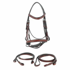 Flags & Cup - Bride Hagen avec rênes marron