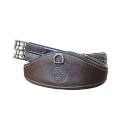 Flags & Cup - Sangle anatomique cuir grainé marron