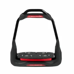 Freejump - Étriers Air's Full black plancher incliné / oeil droit / rouge