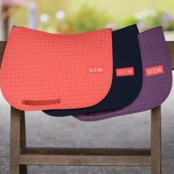 GEM - Tapis de selle Leo bleu marine