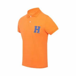 Hagg - Polo manches courtes homme orange/ bleu roi