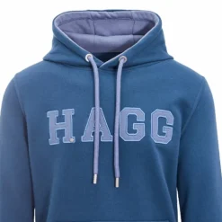 Hagg - Sweat à capuche homme bleu orage