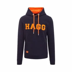 Hagg - Sweat à capuche homme marine/ orange