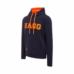 Hagg - Sweat à capuche homme marine/ orange