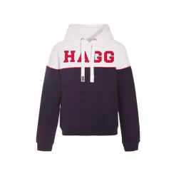 Hagg - Sweat hoodie à capuche blanc / marine