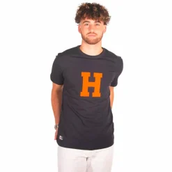 Hagg - T-shirt manches courtes homme marine/ orange
