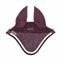 Harcour - Bonnet pour chevaux Feeby aubergine