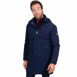 Harcour - Parka longue homme Robertol marine