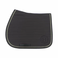 Harcour - Tapis de selle Karembar noir/ gold