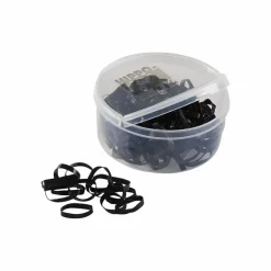 Hippotonic - 1800 élastiques silicone noir