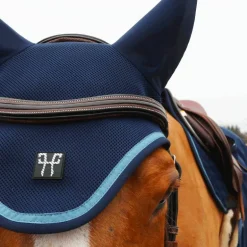 Horse Pilot - Bonnet pour chevaux mesh marine/ cloudy blue