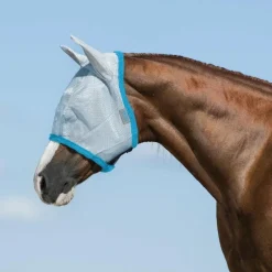 Horseware - Bonnet anti-insectes Amigo Fly Mask baby blue/ electric blue