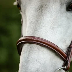 Horseware - Bridon Cavesson Hunter avec rênes dark tan