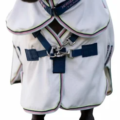 Horseware - Chemise anti-mouches Amigo Ripstop  Petite Hoody argent/ lime/ marine/ rose