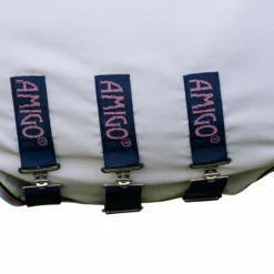 Horseware - Chemise anti-mouches Amigo Ripstop  Petite Hoody argent/ lime/ marine/ rose