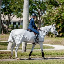 Horseware - Chemise anti-mouches de monte Amigo Flyrider argent/ titanium grey/ argent
