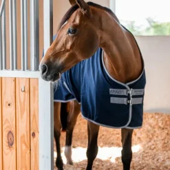 Horseware - Chemise de box Amigo marine/ titanium grey/ argent 0g