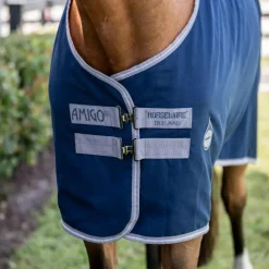 Horseware - Chemise de box Amigo marine/ titanium grey/ argent 0g