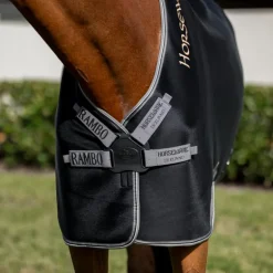 Horseware - Chemise séchante Rambo Airmax Cooler noir/ thunderstorm grey/ argent