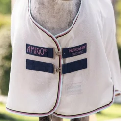 Horseware - Couverture anti-mouches Amigo Bug Rug Plus Pony argent/ lime/ marine/ rose/ bleu