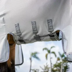 Horseware - Couverture anti-mouches Amigo Bug Buster argent/ titanium grey/ argent