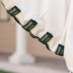 Horseware - Couverture anti-mouches Rambo Hoody XL chalk/ hunter green/ argent