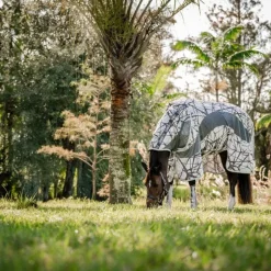 Horseware - Couverture anti-mouches Amigo CamoFly Plus print/ gris