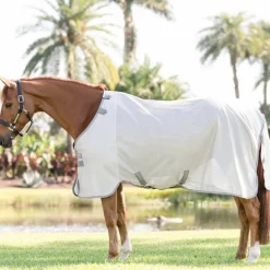 Horseware - Couverture anti-mouches Amigo Bug Rug silver/ titanium grey/ argent