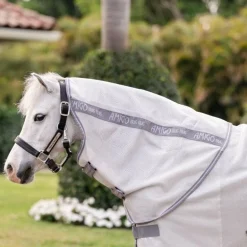 Horseware - Couverture anti-mouches Amigo Bug Rug Plus Pony argent/ titanium grey/ argent