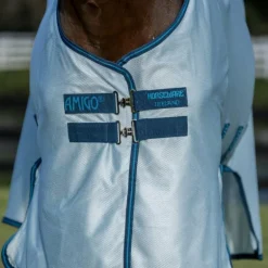 Horseware - Couverture anti-mouches Amigo Bug Buster azure blue/ marine/ bleu électrique