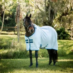 Horseware - Couverture anti-mouches Amigo Bug Rug azure blue/ marine/ bleu électrique
