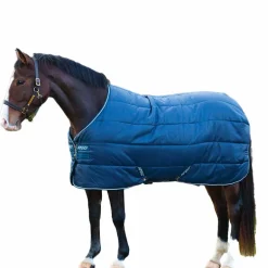 Horseware - Couverture de box Amigo Insulator marine/ blanc 100g