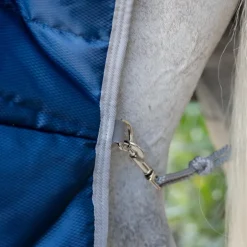 Horseware - Couverture de box Amigo Ripstop Insulator Stable marine/ titanium grey 350g