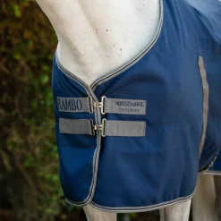 Horseware - Couverture de box Rambo Stable marine/ thunderstorm grey/ argent