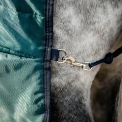 Horseware - Couverture de box Amigo Ripstop Insulator dynasty green/ marine/ argent 100g