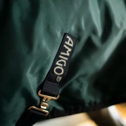 Horseware - Couverture de box Amigo Ripstop Insulator dynasty green/ marine/ argent 200g