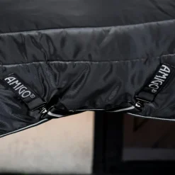 Horseware - Couverture de box Amigo Ripstop Insulator Plus Stable noir/ argent 350g